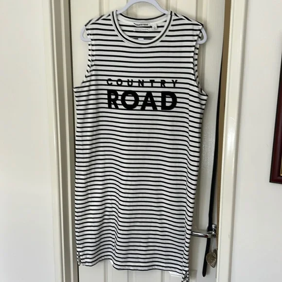 COUNTRY ROAD striped logo Dress - Picture 1 of 2